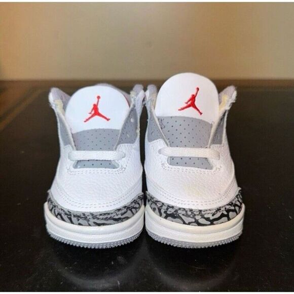 Nike Air Jordan 3 Retro Fire Red White DM0968-160 Toddler Baby Boys Size 5C - Picture 2 of 6